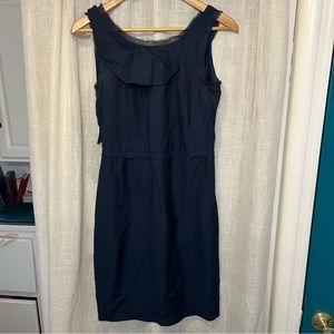 Retro navy blue wiggle style dress Vera Wang pockets!